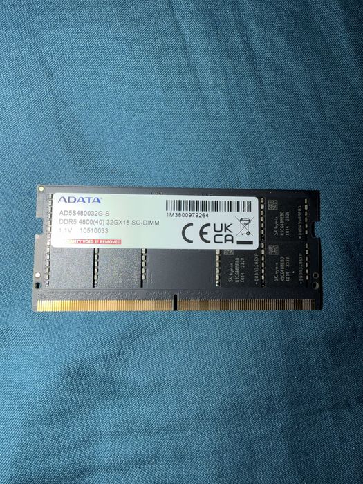 Adata DDR5 32gb 4800MHz PC5-38400 Laptop Ram