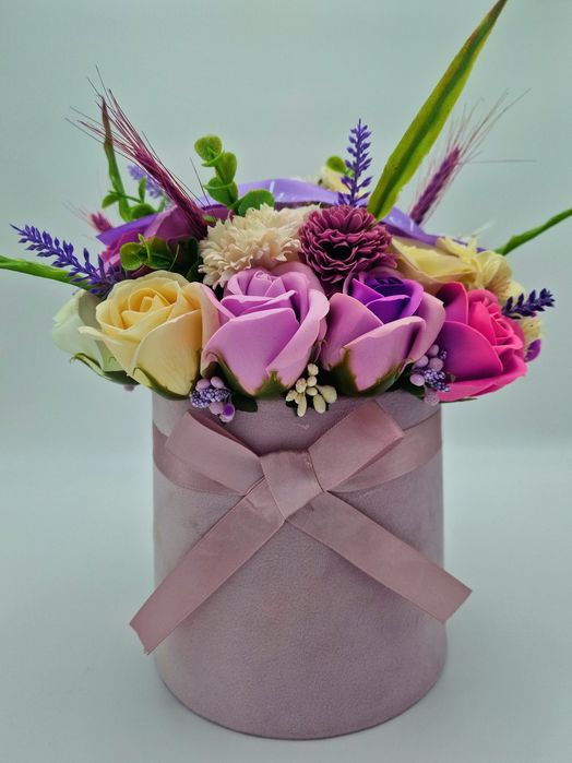 Aranjament flori de sapun idei de cadou buchet