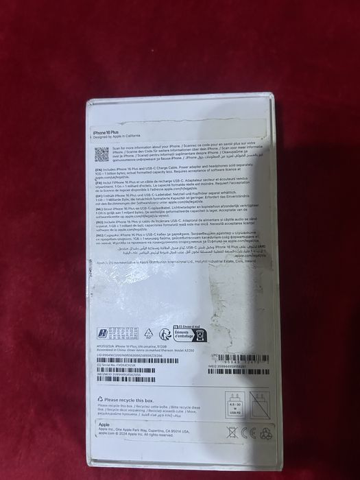 Iphone 16 plus ultramarine 512