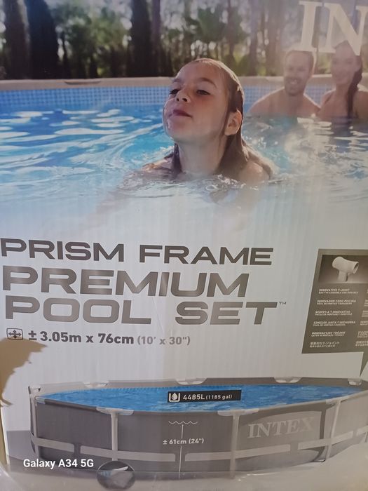 Vând piscină Intex cadru metalic