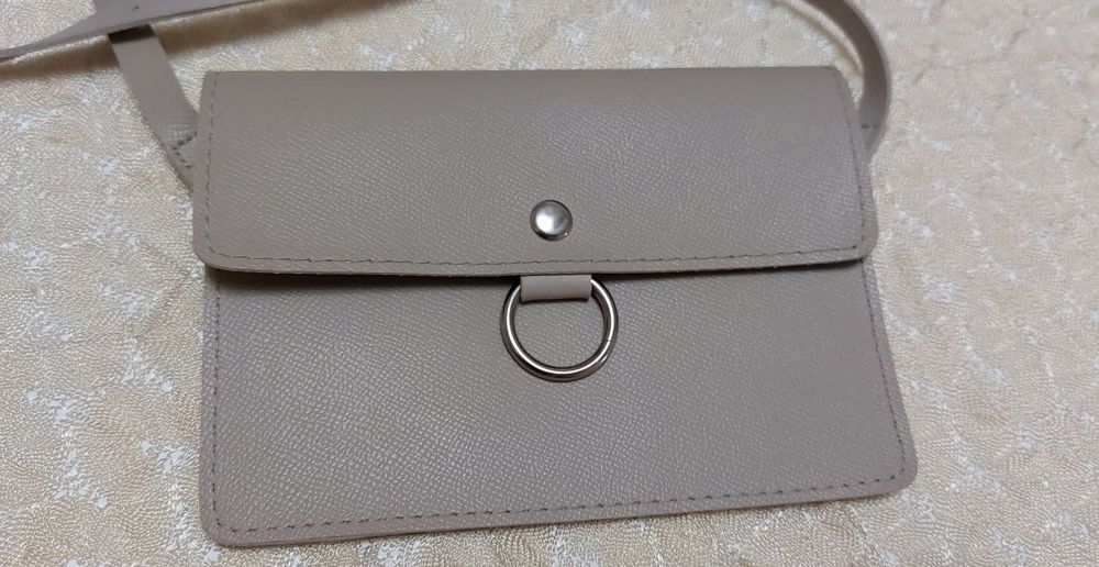 Кожаная мини сумочка