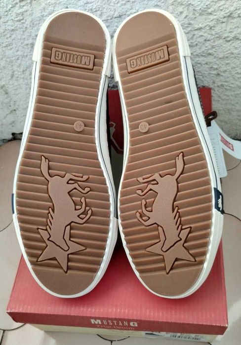 Sneaker/Ghete piele MUSTANG, masura 43, noi, cu etichete
