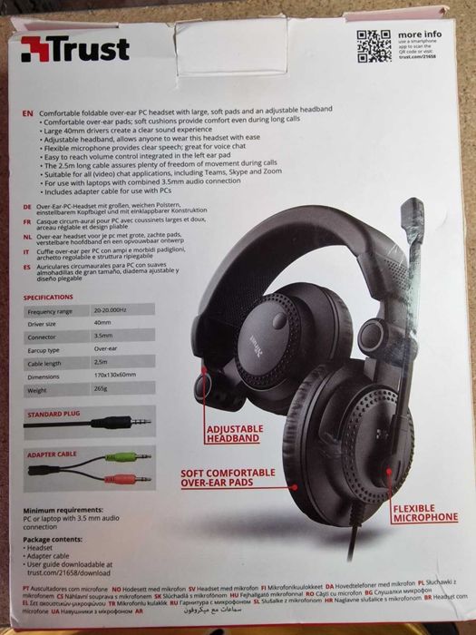 Casti PC Trust Como cu microfon!