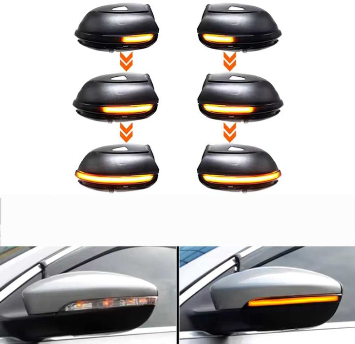 Динамични бягащи мигачи за огледалата за Volkswagen VW cc passat eos