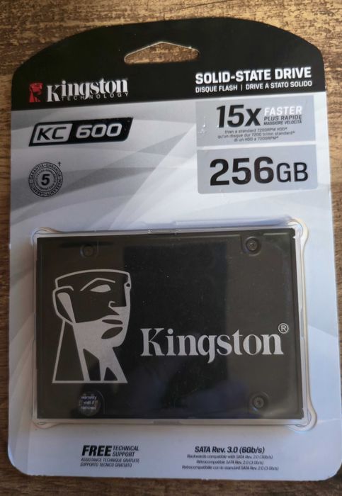 SSD Kingston KC600 capacitate: 256 GB, NOU, sigilat!