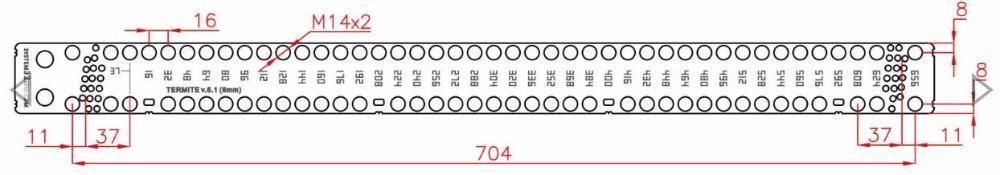Sablon mobila PAL gaurire FUDJ System32mm TERMITE v.5.1 - nou