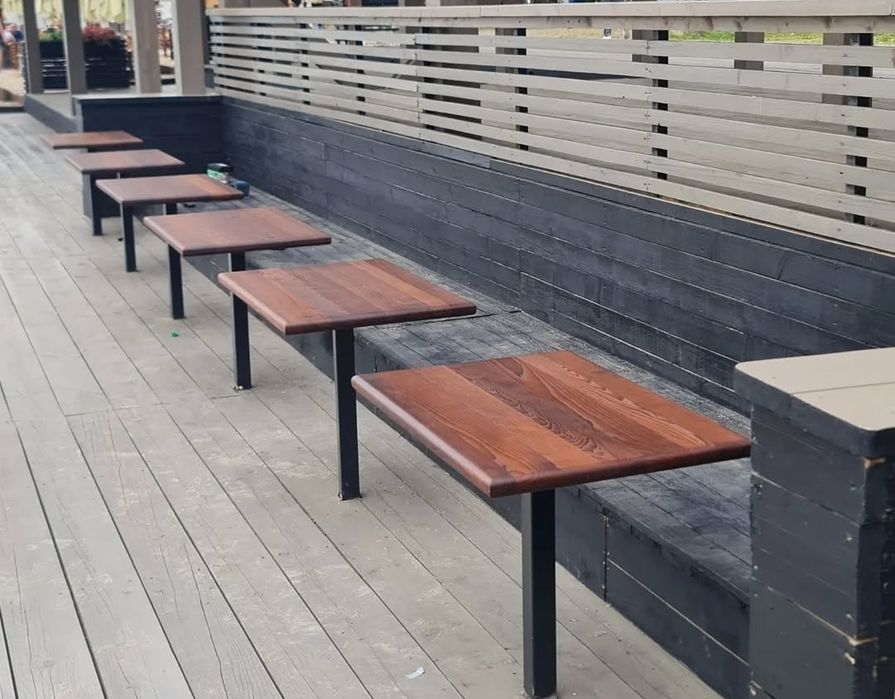 Бар маса от масив и желязо различни видове