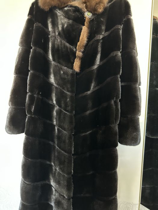 Шуба блэкглама норковая