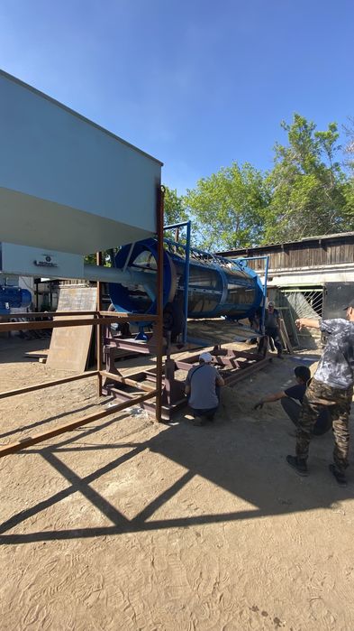 Барабанный грохот с бункером