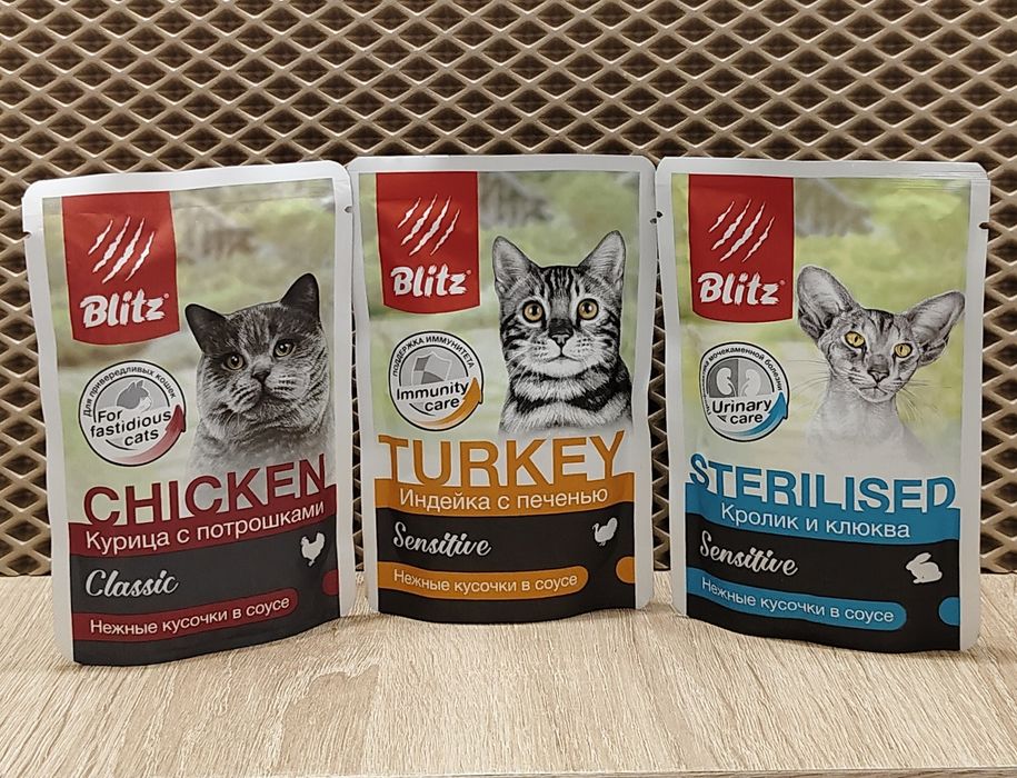 Блиц Blitz влажный корм для кошек