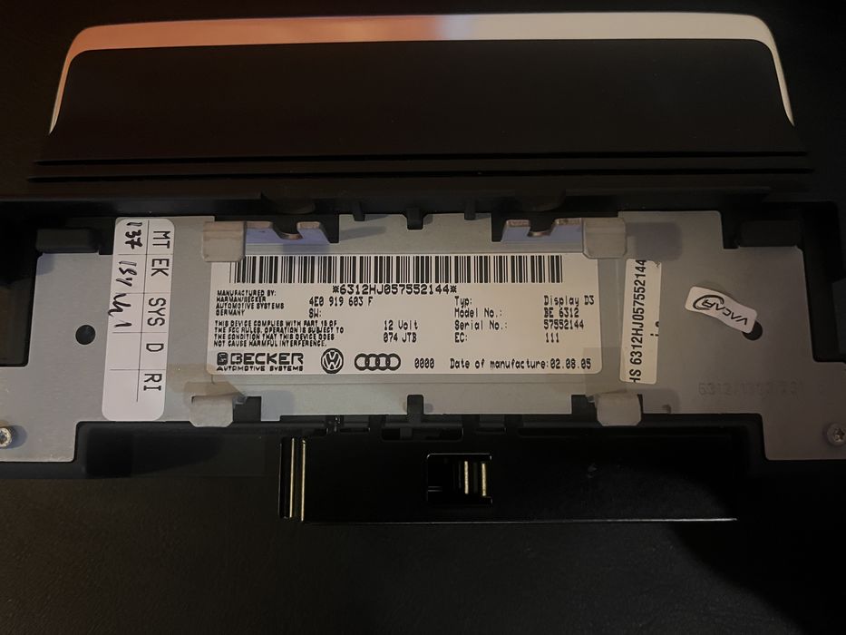 Дисплей Ауди А8 4Е D3