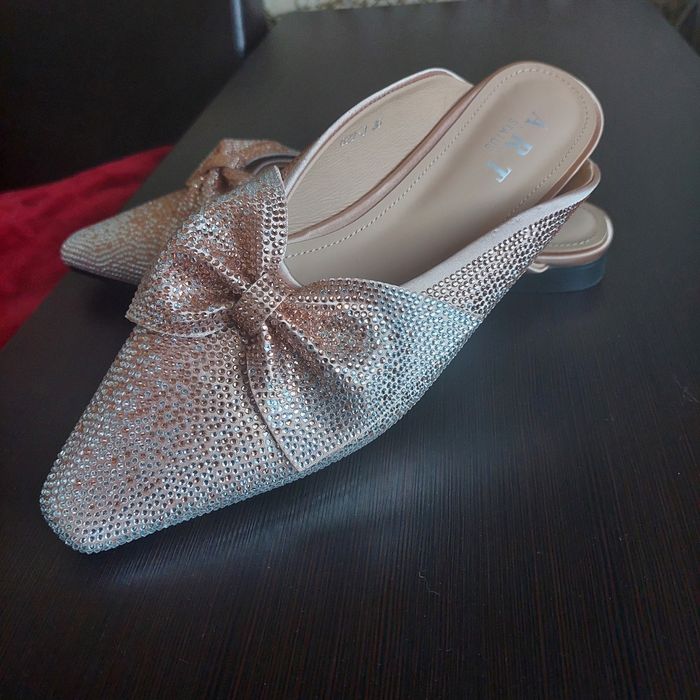 Мюли в стразах 36 размер