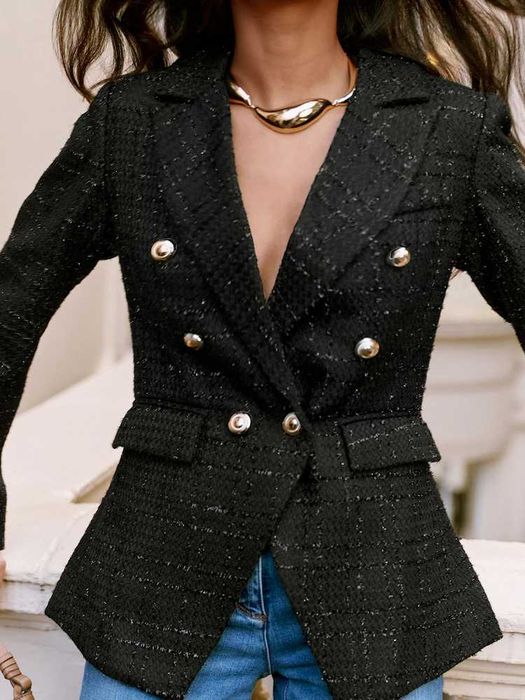 Дамски черен блейзър, нов