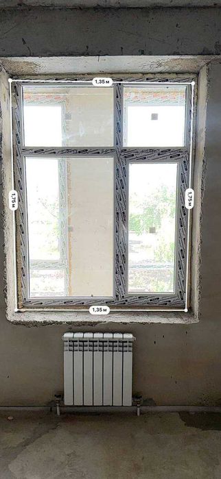 Окно ПВХ Exprof Profecta 135×175 см | 5 камер