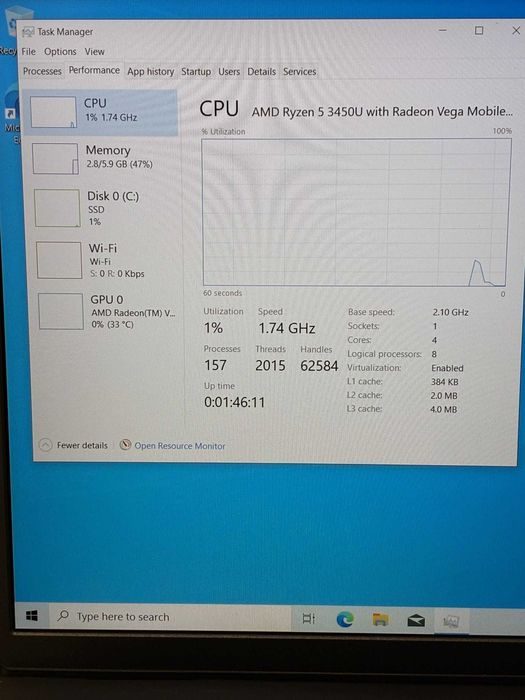 Hope Amanet P10/DELL AMD RYZEN 5 3450U 8GB RAM 512GB SSD