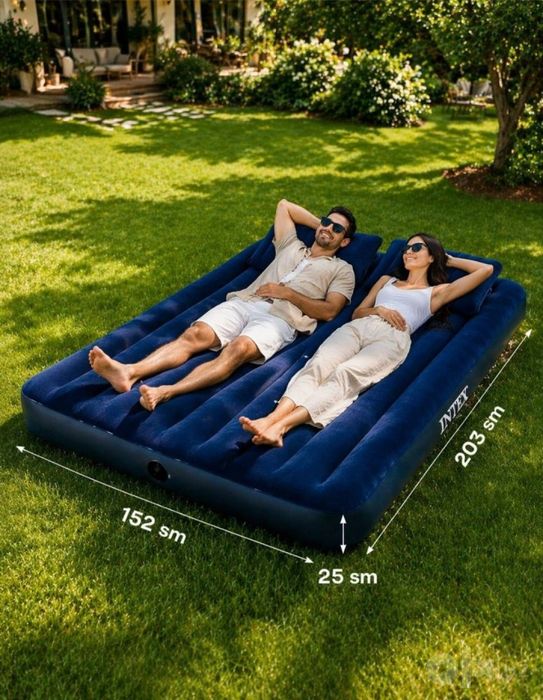 Intex 2 Kishilik Yumshoq va Qulay Matras