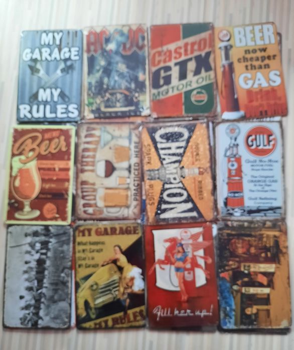 Метални ретро табели за декорация