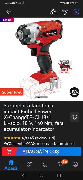 Polizor unghiular einhell