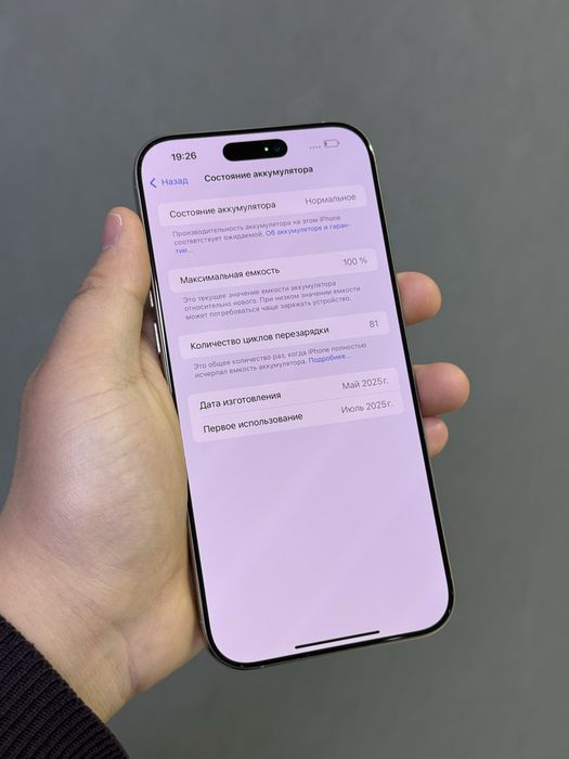 iPhone 16 Pro Max 256 GB АКБ 100% 81 цикл | Mobile Zone