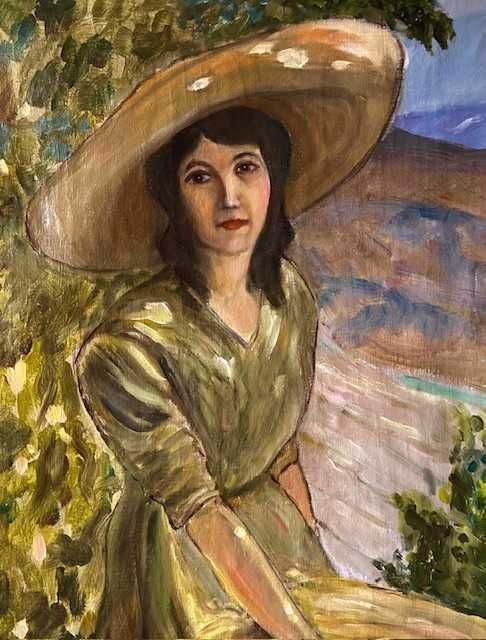 Tablou F VECHI, ulei/pnz 70x50cm+R semnat Georges C. MICHELET (1873-?)