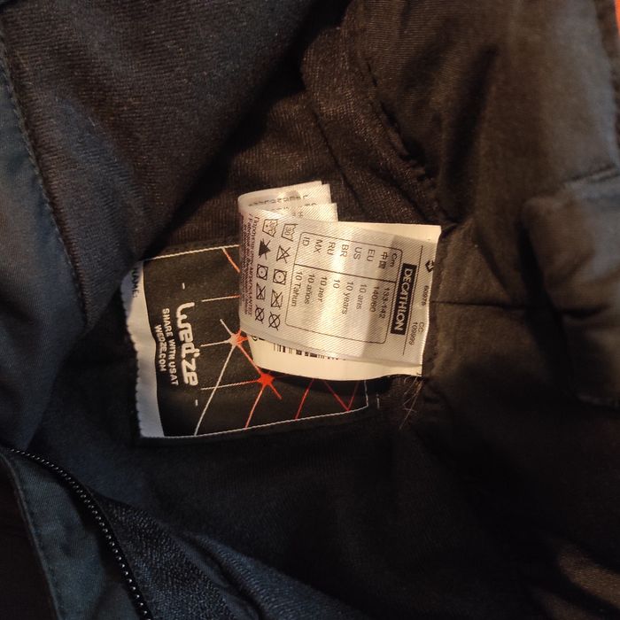 Pantalon, salopeta fâș ski, iarna măr.142, 10 ani