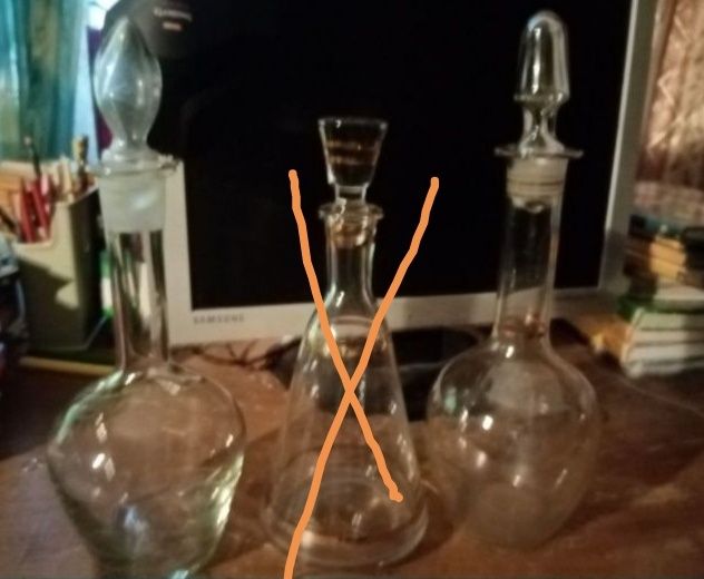 2 блюда, графины советск, набор пиал, красные стаканы, лодочка