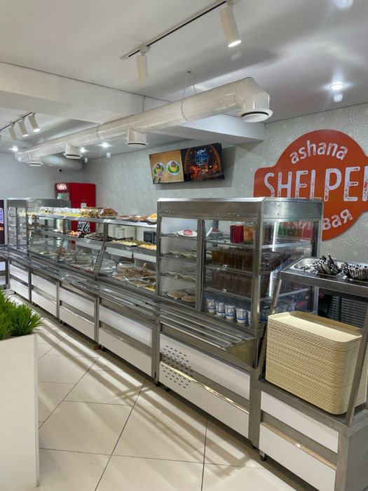 Линия раздачи, мармит для горячих блюд