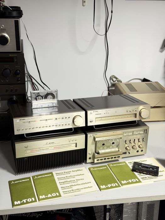 Mitsubishi M-P01 / M-A01 / M-F01 / M-T01 – Sistem Hi-Fi Vintage Complet | Made in Japan | Rar | Stare impecabilă