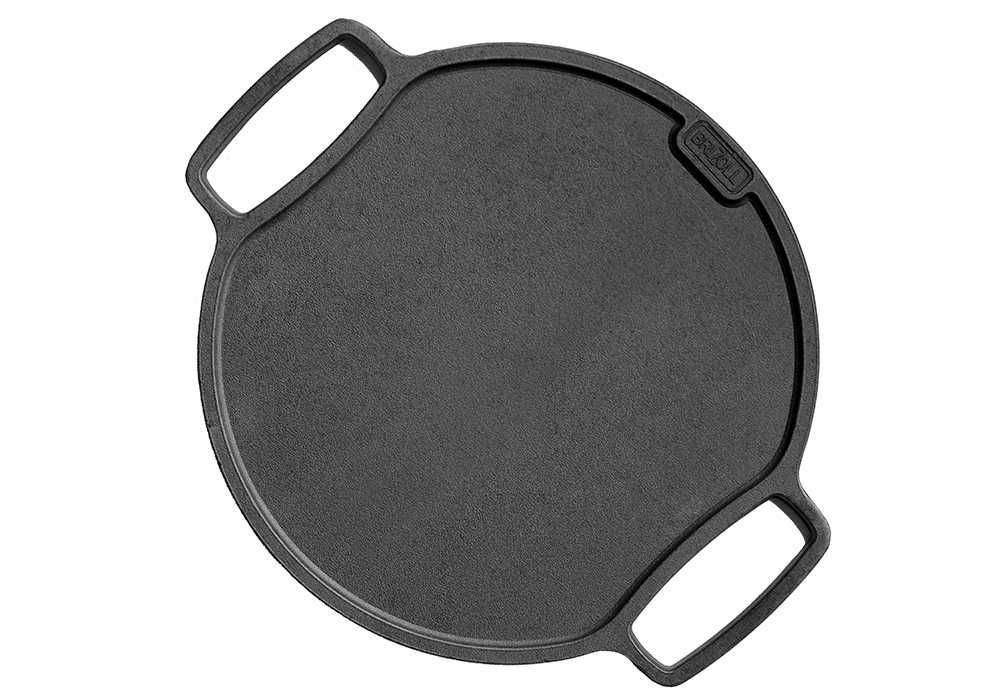 Чугунена плоча двулицева