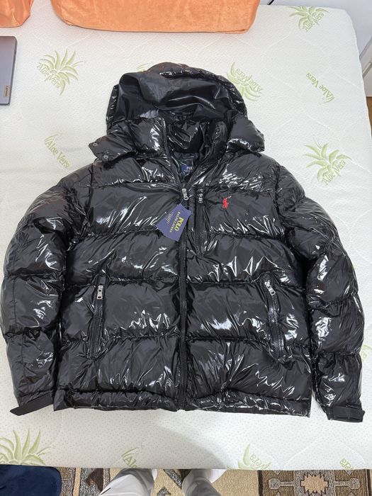 Geaca Polo Ralph Lauren - Black Glossy Puffer - L