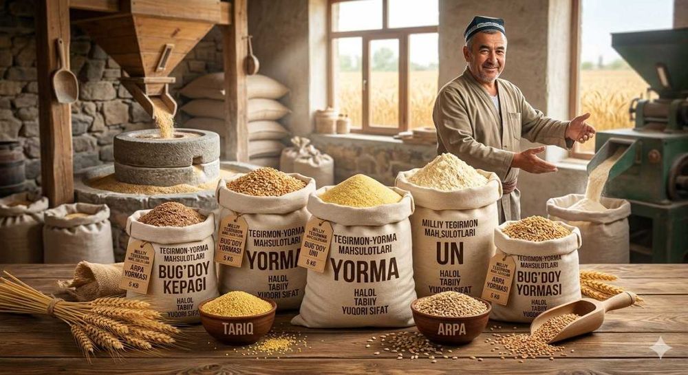 Tegirmon-yormа sаnoаti mаhsulotlаri ishlаb chiqаrish