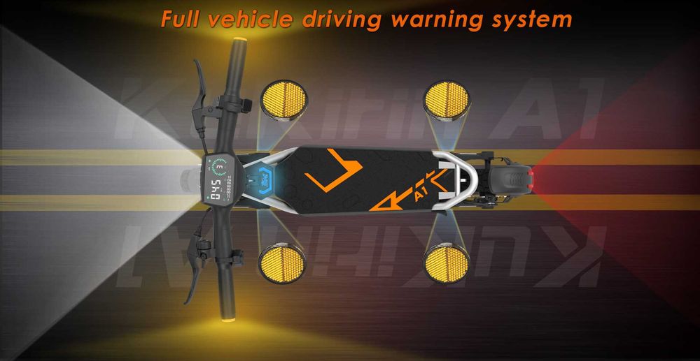 ЧЕРЕН ПЕТЪК! KuKirin A1 800w NEW Електрическа тротинетка 45km/h 50km