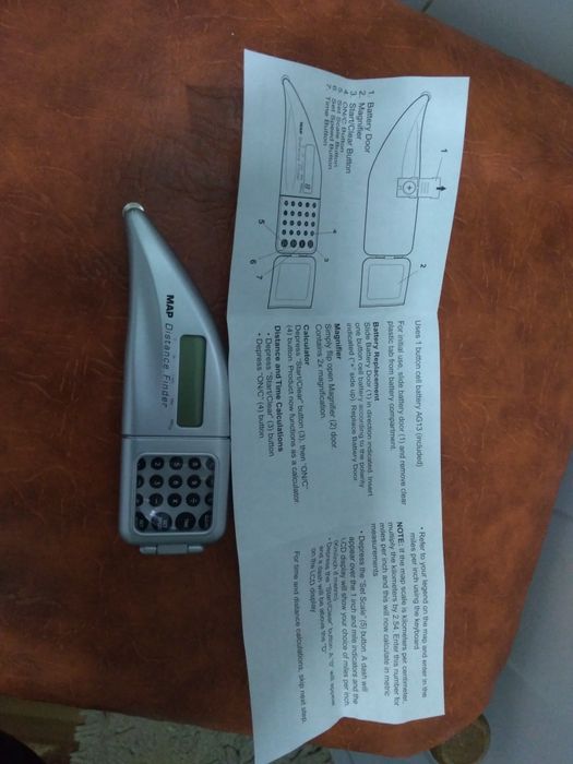 Calculator electronic distante harti
