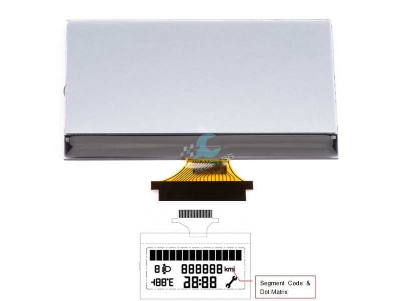 LCD Display Дисплей за Километраж Citroen Fiat Peugeot