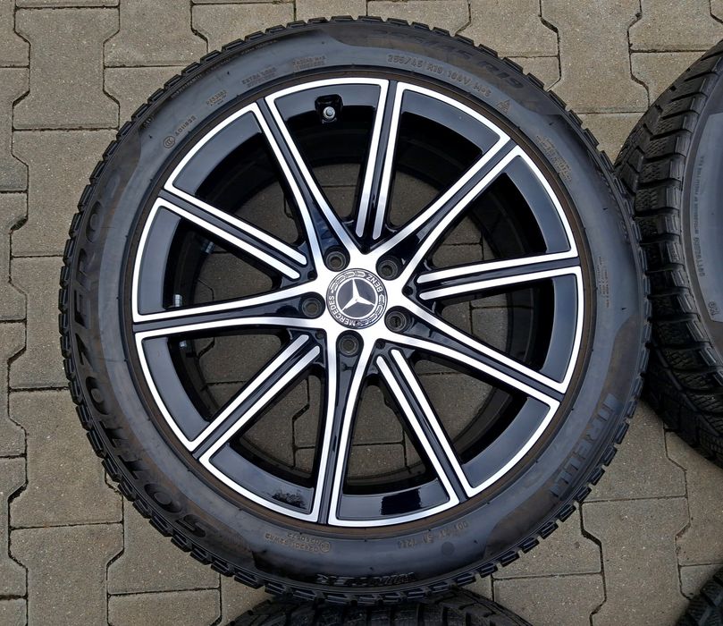 Jante Mercedes AMG NightPaket Diamond Cut pe 19 cu anvelope Pirelli roti jenti  BMW Audi