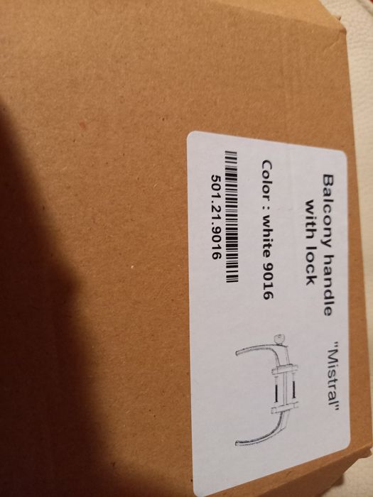 Mâner pentru ușă de balcon cu cheie Nou