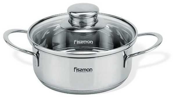 Кастрюля 0.9 л, Fissman Bambino 5273 сталь