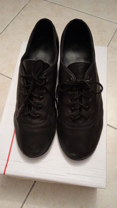 Туфли танцевальные кожаные