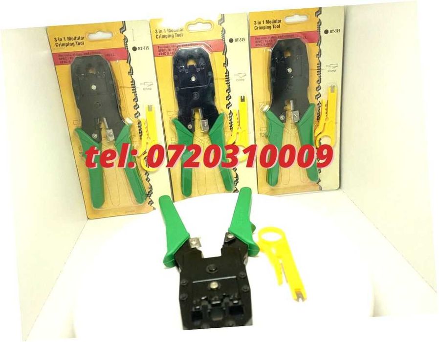 Instrument De Sertizare Modular 3 in 1 Rj45 Rj11 Cat5e Cat6
