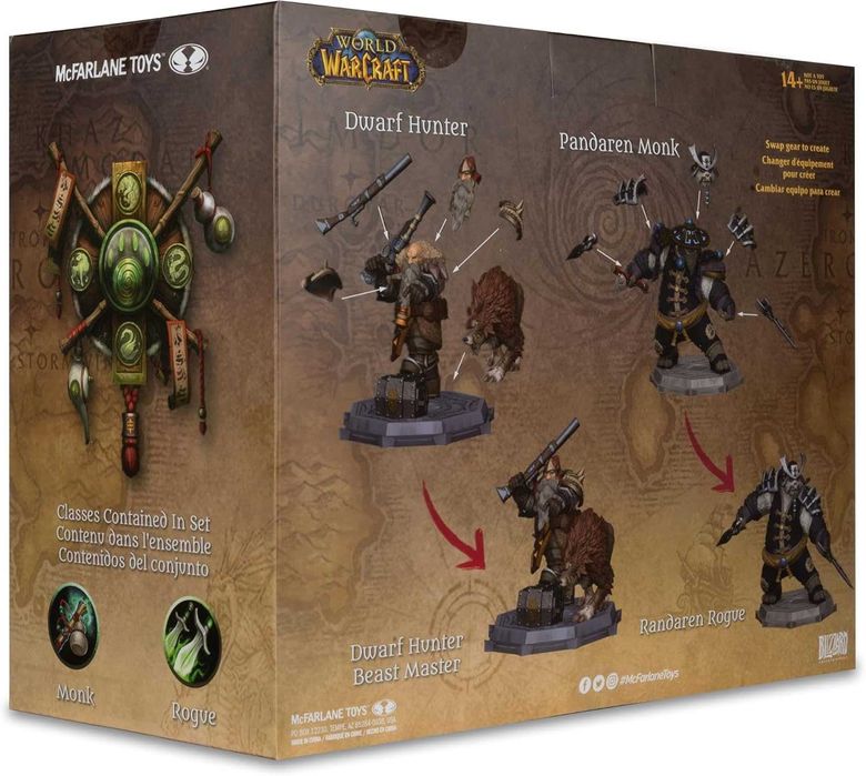 McFarlane  World of Warcraft Охотник на гномов:  Стрелок и Пандарен