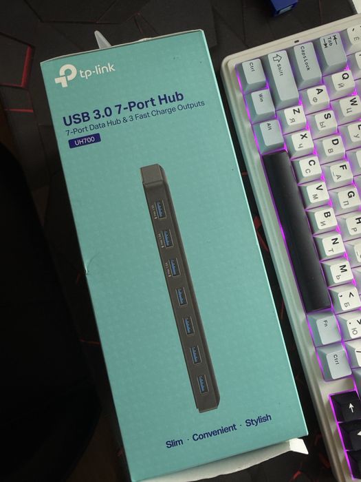 Док-станция TP-LINK UH700 черный usb hub
