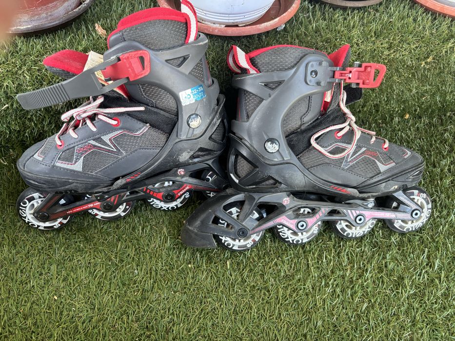 Ролери Oxelo, размер 32-34, регулируеми, унисекс, като нови