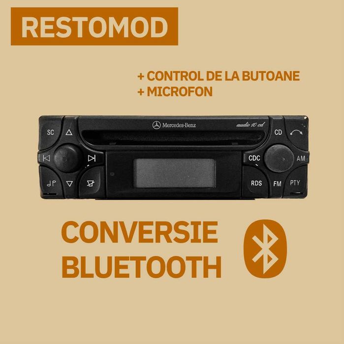 Conversie Bluetooth BT Casetofon Radio Becker Mercedes Audio 10