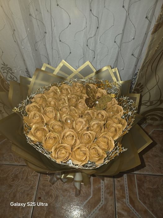 Buchet capuccino sclipici