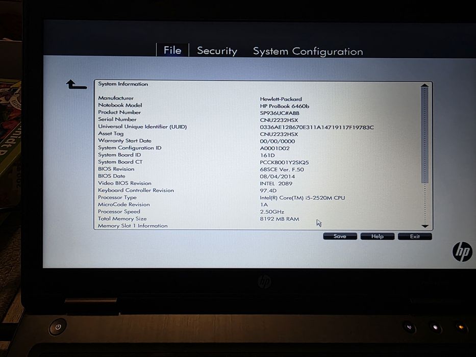 Продавам HP ProBook 6460b – Intel Core i5, 8 GB RAM,  HDD