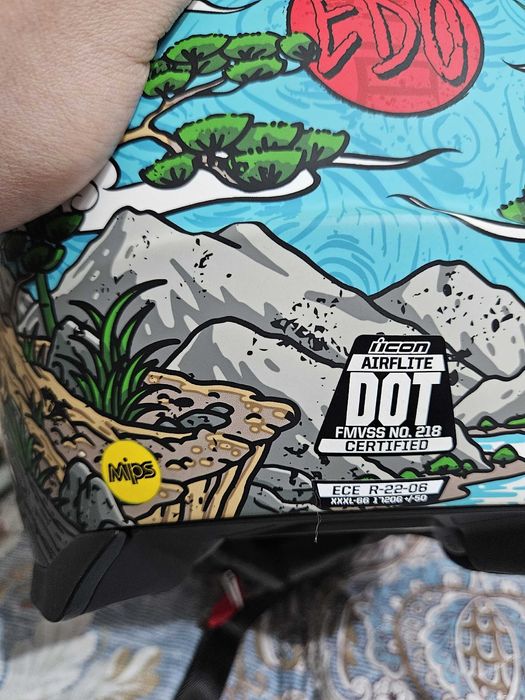 Icon Airflite EDO мотошлем интеграл.