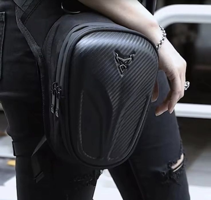 Borsetă  picior moto/scuter/atv/bicicletă , tex-carbon ,impermeabila