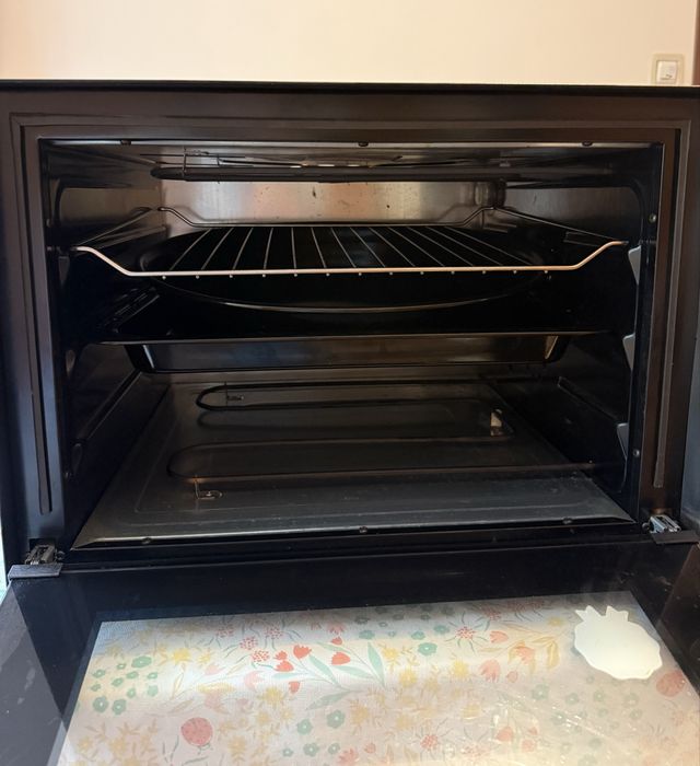Cuptor electric Hausberg HB-8020, Grill, 70 litri, Negru / Inox