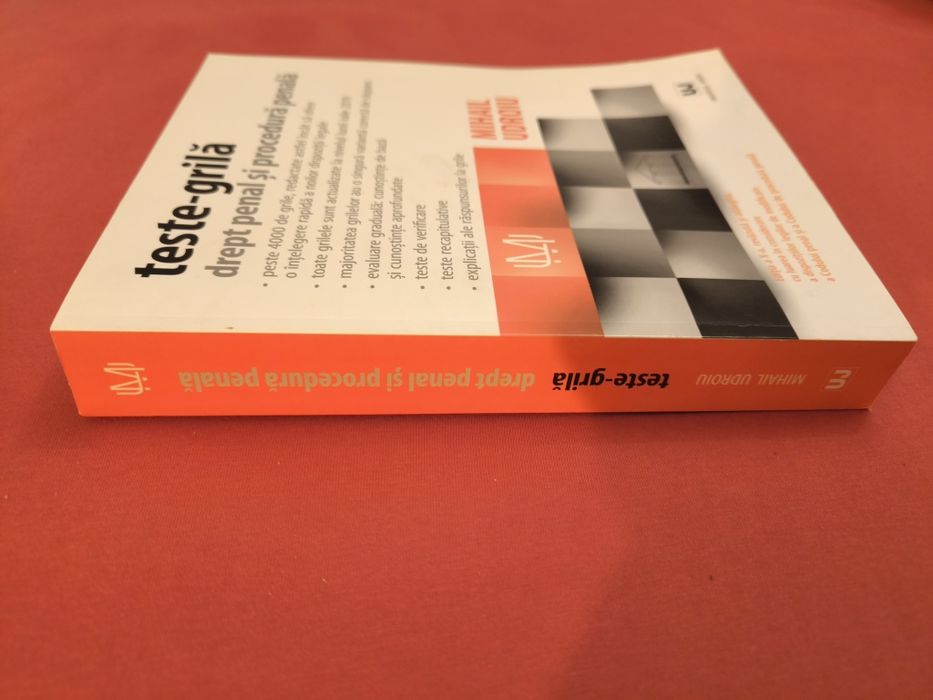 Carte Teste-Grila, Drept Penal Mihail Udrouiu Ed 10| Stare Impecabila