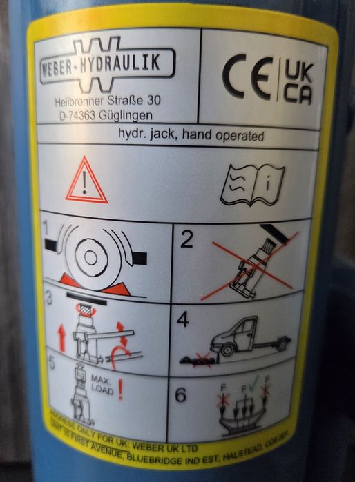 Cric Sprinter Crik Hidraulic Crafter 3T, 5T, 12T ORIGINAL MERCEDES NOU
